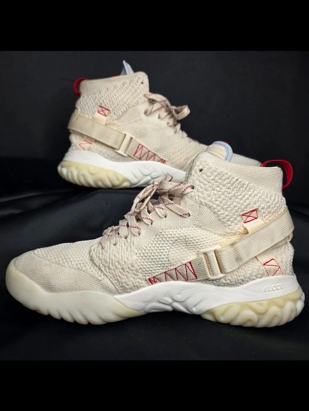 Nike BQ1311-206 Air Jordan Apex React Bio Light Cream Sail Red Shoes Men SZ 11.5